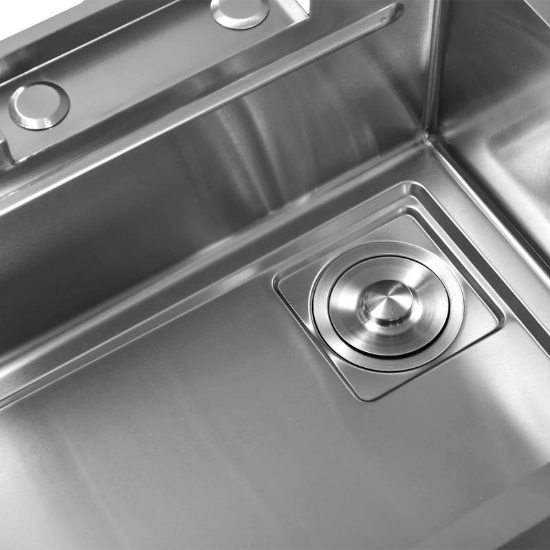 Приобрести gerhans кухонная мойка 75х45 см, функциональная, сатин