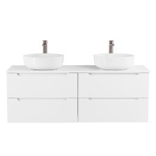 BelBagno Тумба со столешницей ETNA 120 см, подвесная Bianco Lucido