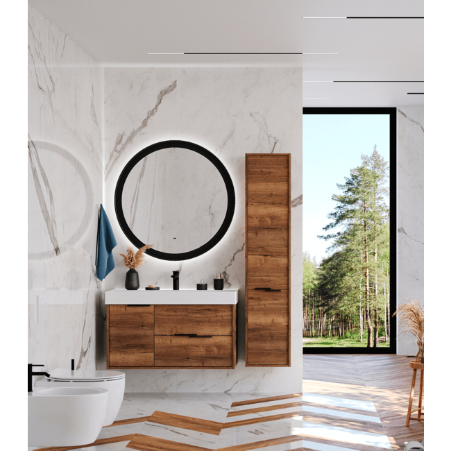 Приобрести briz тумба подвесная teso 100 см, дуб веллингтон, т18-100