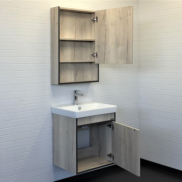 Приобрести сomforty тумба с раковиной вена 55 дуб дымчатый