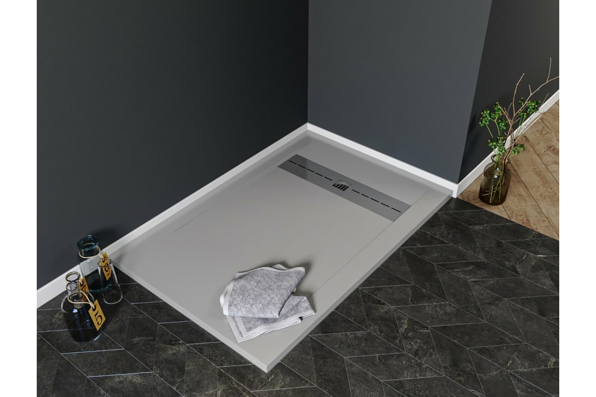 Приобрести aquanet душевой поддон delight 140х80 см, серый