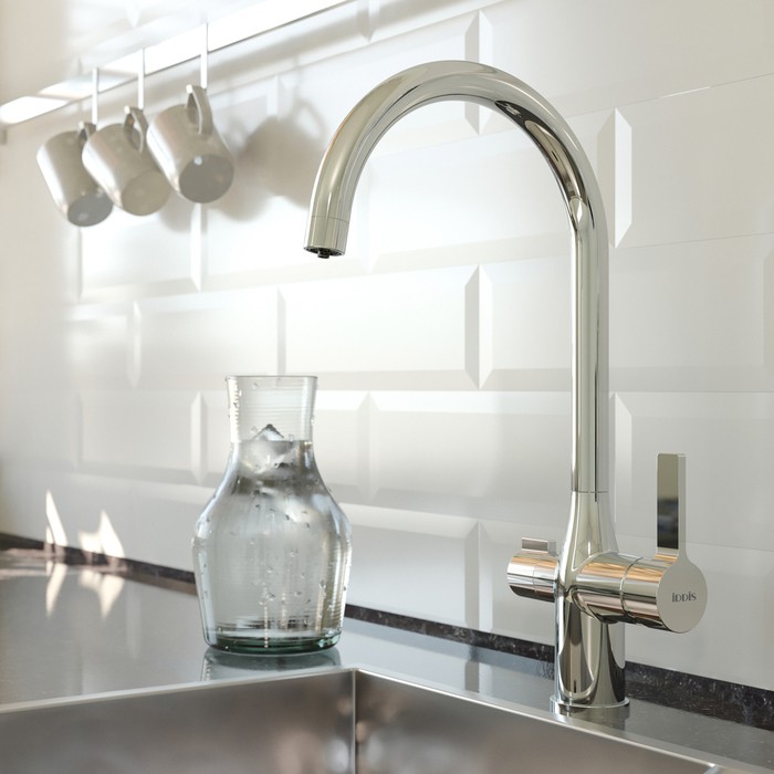Приобрести iddis смеситель для кухни pure 399,3 мм, хром pursbfji05