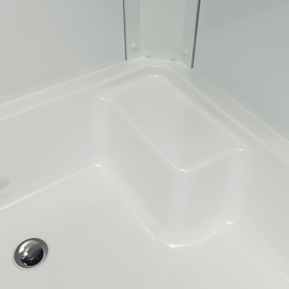 Приобрести тритон душевое ограждение коралл а 120х80 см, белая, узор, левое щ0000043489