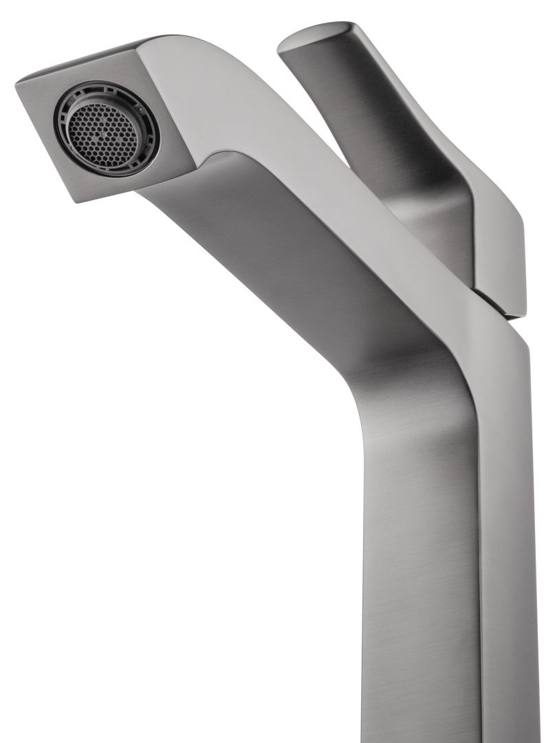 Приобрести смеситель для раковины высокий wonzon & woghand flex, темный графит (ww-88019072-bgm)