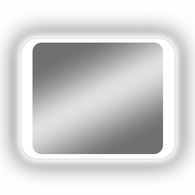 Приобрести continent зеркало с подсветкой калипсо люкс 68х53 см, белое