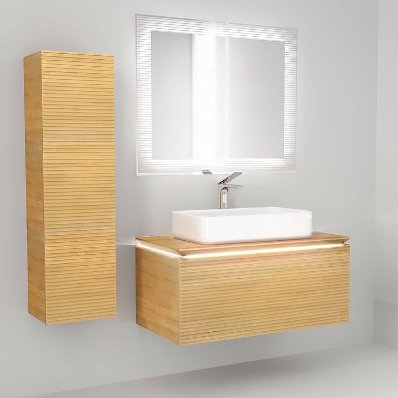 Приобрести jorno пенал подвесной karat 33 см, светлое дерево