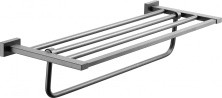 Полотенцедержатель с полкой Vieir V5019G серый