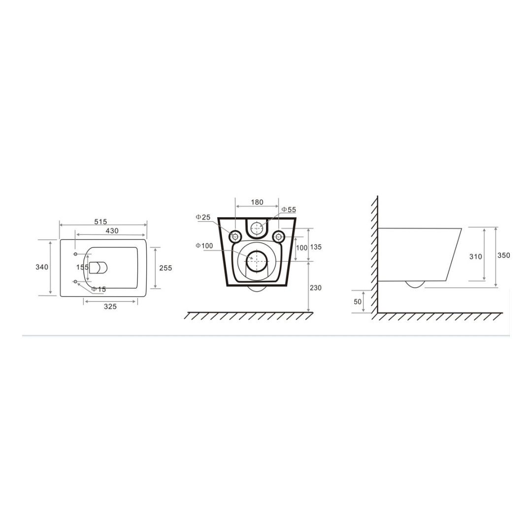 Приобрести tece инсталляция с подвесным унитазом 3в1 spring s, k401104wcs