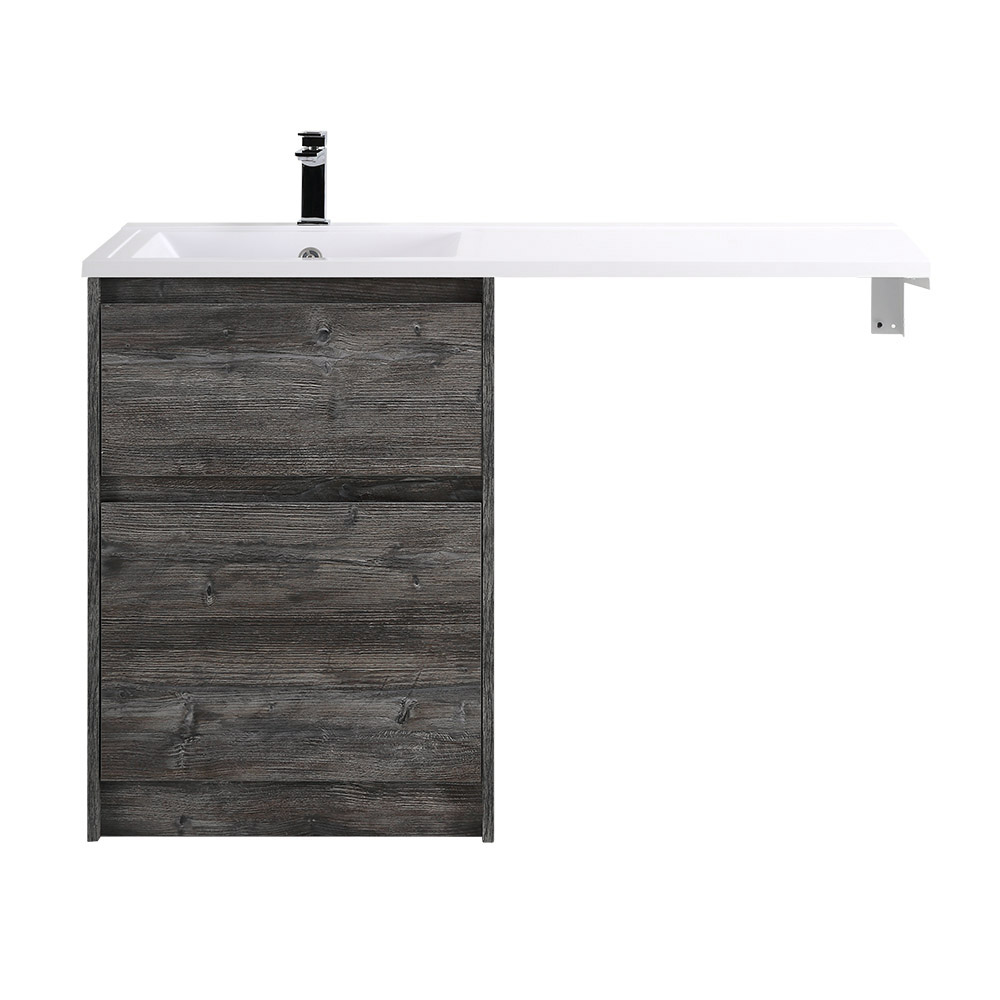 Приобрести belbagno тумба с раковиной kraft 120 см, напольная kraft-lvd-58/120-l pino pasadena, белая раковина