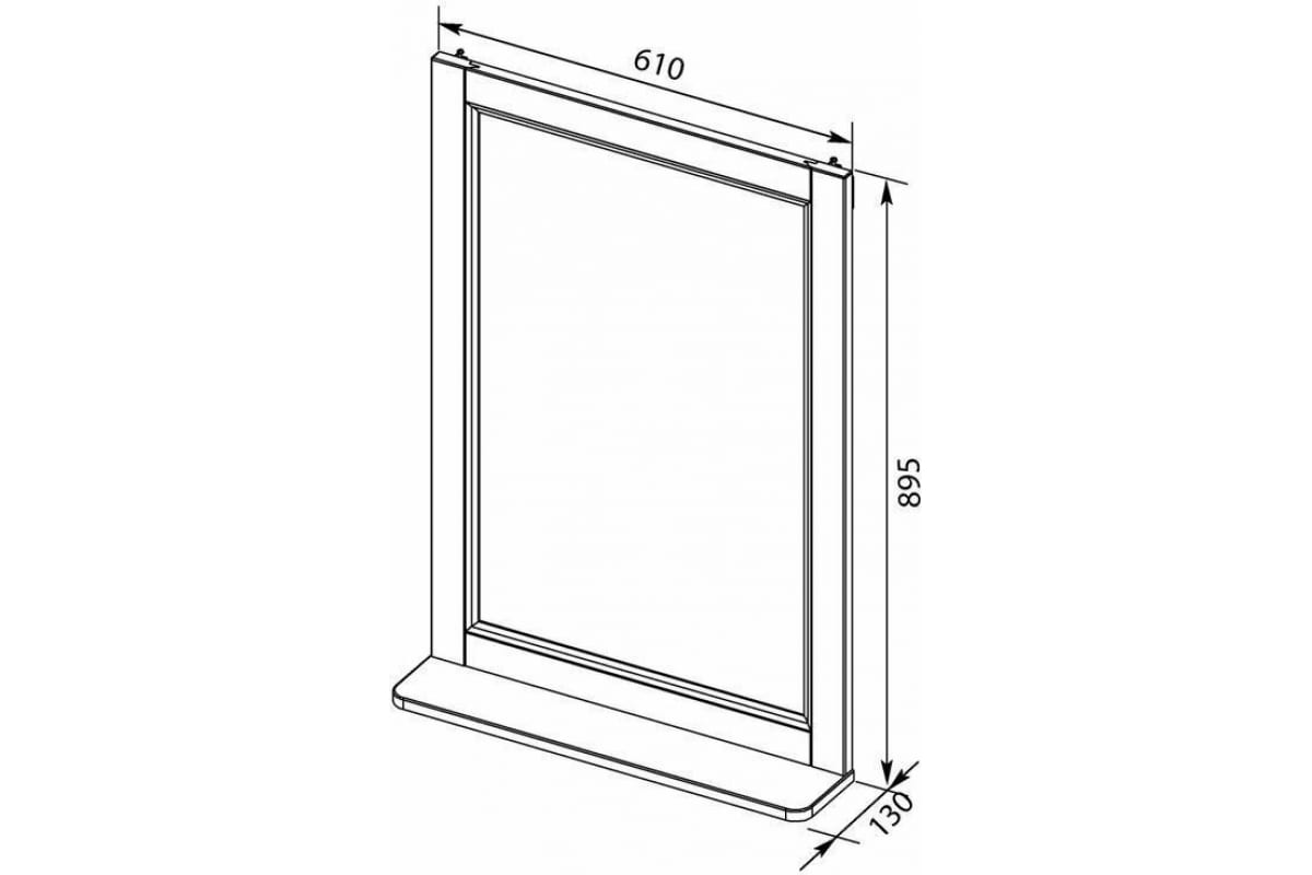 Приобрести aquanet зеркало бостон м 60 см, белое