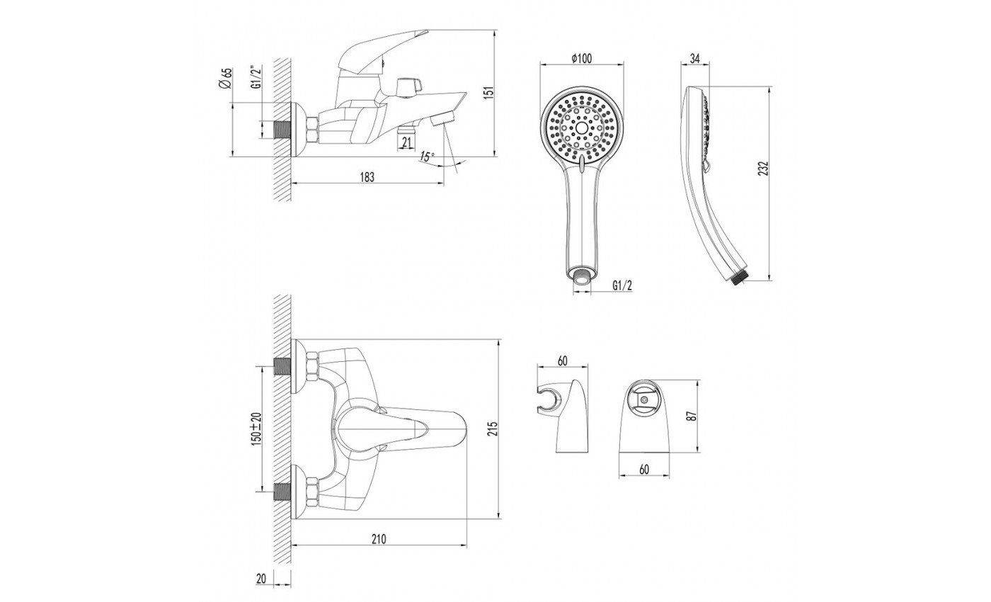 Приобрести lemark смеситель для ванны poseidon, хром lm4214c