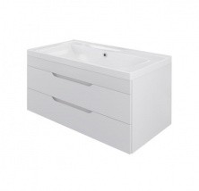 Mirsant Тумба SOHO Quadro, подвесная с раковиной DEEP 100см.