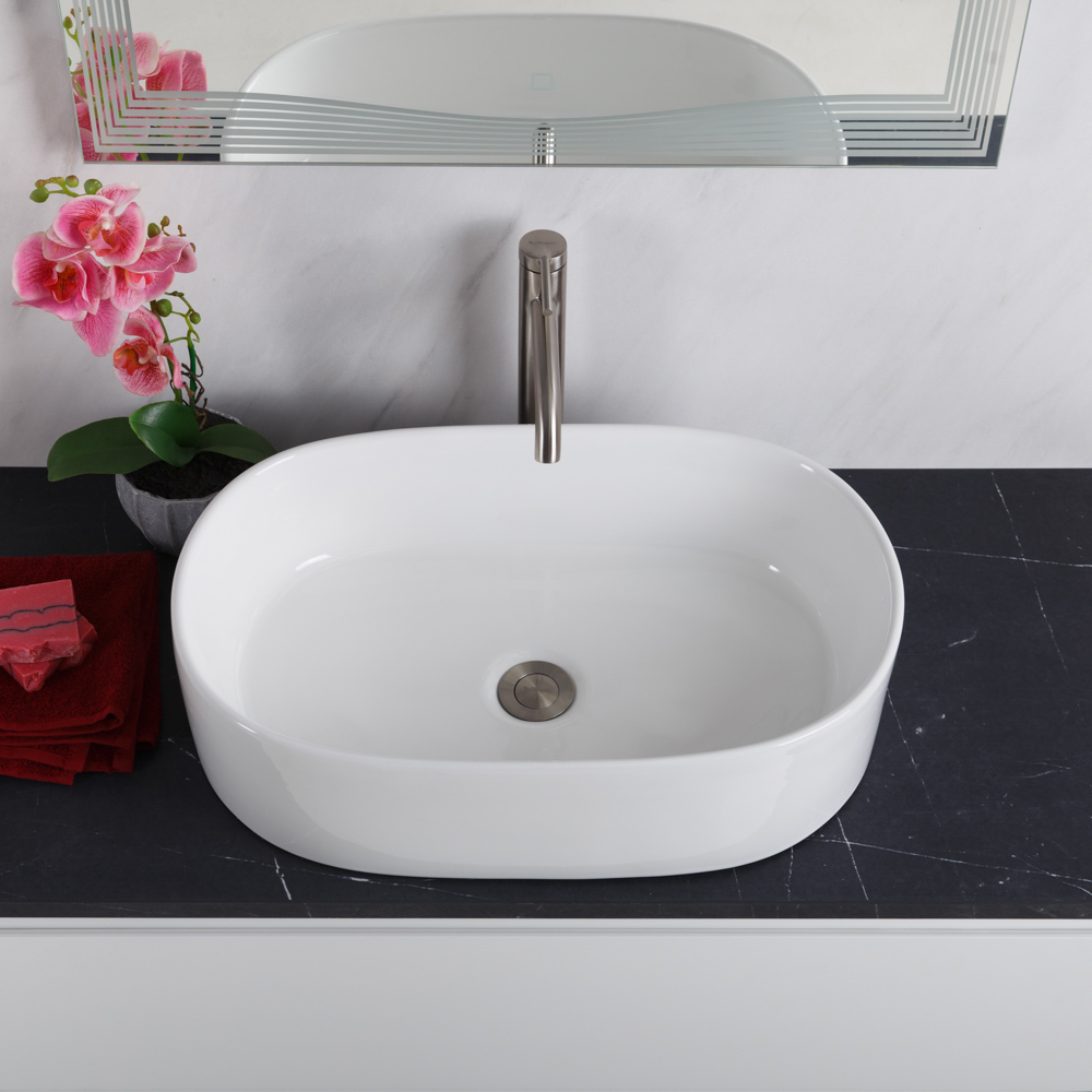 Приобрести belbagno накладная раковина 35х55 см, белая bb1048