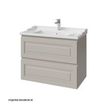 Caprigo Тумба с раковиной WALES 80 см, серая, эмаль