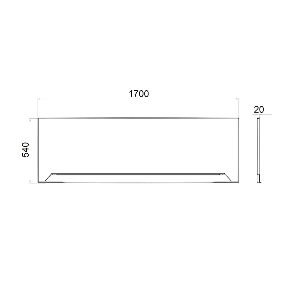 Приобрести тритон фронтальная панель прага 170 см щ0000049121