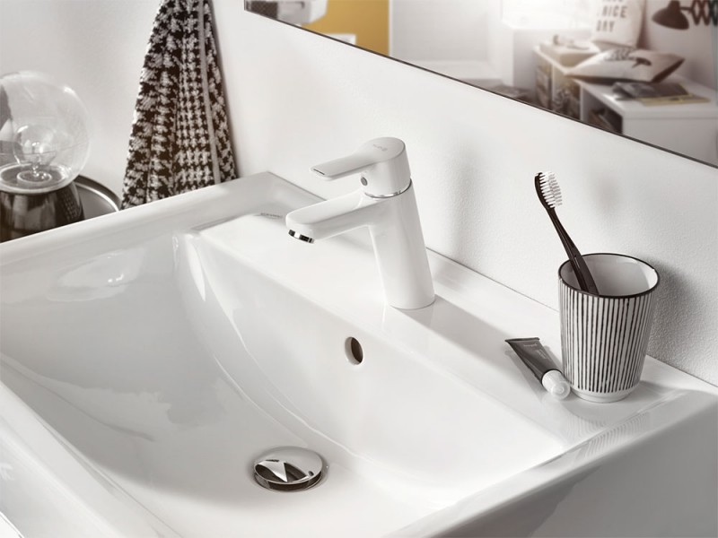 Приобрести kludi pure&easy xl однорычажный смеситель на умывальник 100, без донного клапана, арт. 372929165