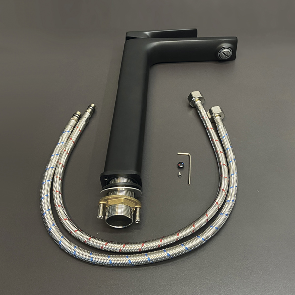 Приобрести comforty высокий смеситель для раковины 29 см, черный матовый, fc071b-cmt