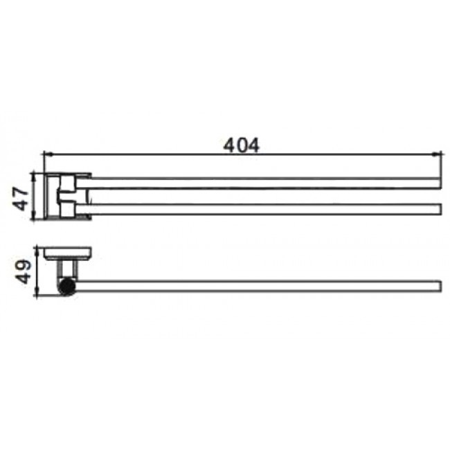 Приобрести gappo полотенцедержатель двойной g3812 400мм, хром 29044
