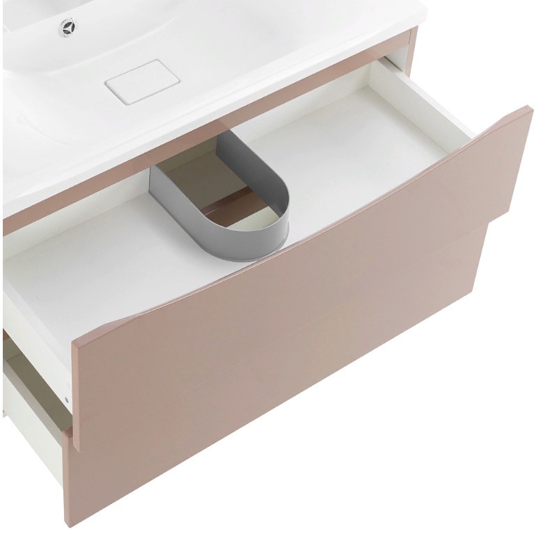 Приобрести тумба подвесная с раковиной belbagno marino-800-2c-so-cl-p 80 см, cappuccino lucido