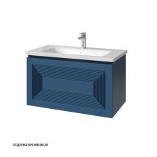 Caprigo Тумба с раковиной MODO Quarta 80 см, синяя, эмаль 35713eml 5