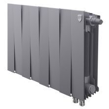 Royal Thermo Радиатор биметаллический Pianoforte 300 /Silver Satin ( серебристый ) VDR - 8 секц.