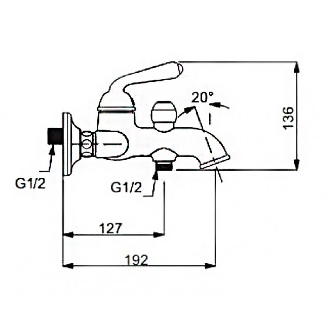 Приобрести gappo смеситель для ванны и душа g3288, хром 30074