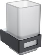 Boheme Стакан для зубных щеток Q, черный\хром 10944-CR-B