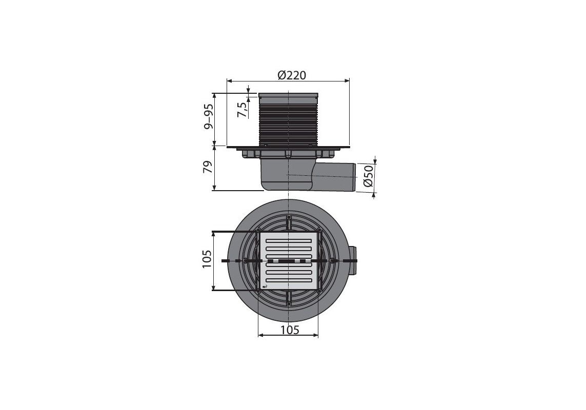 Приобрести сливной трап alcaplast apv103