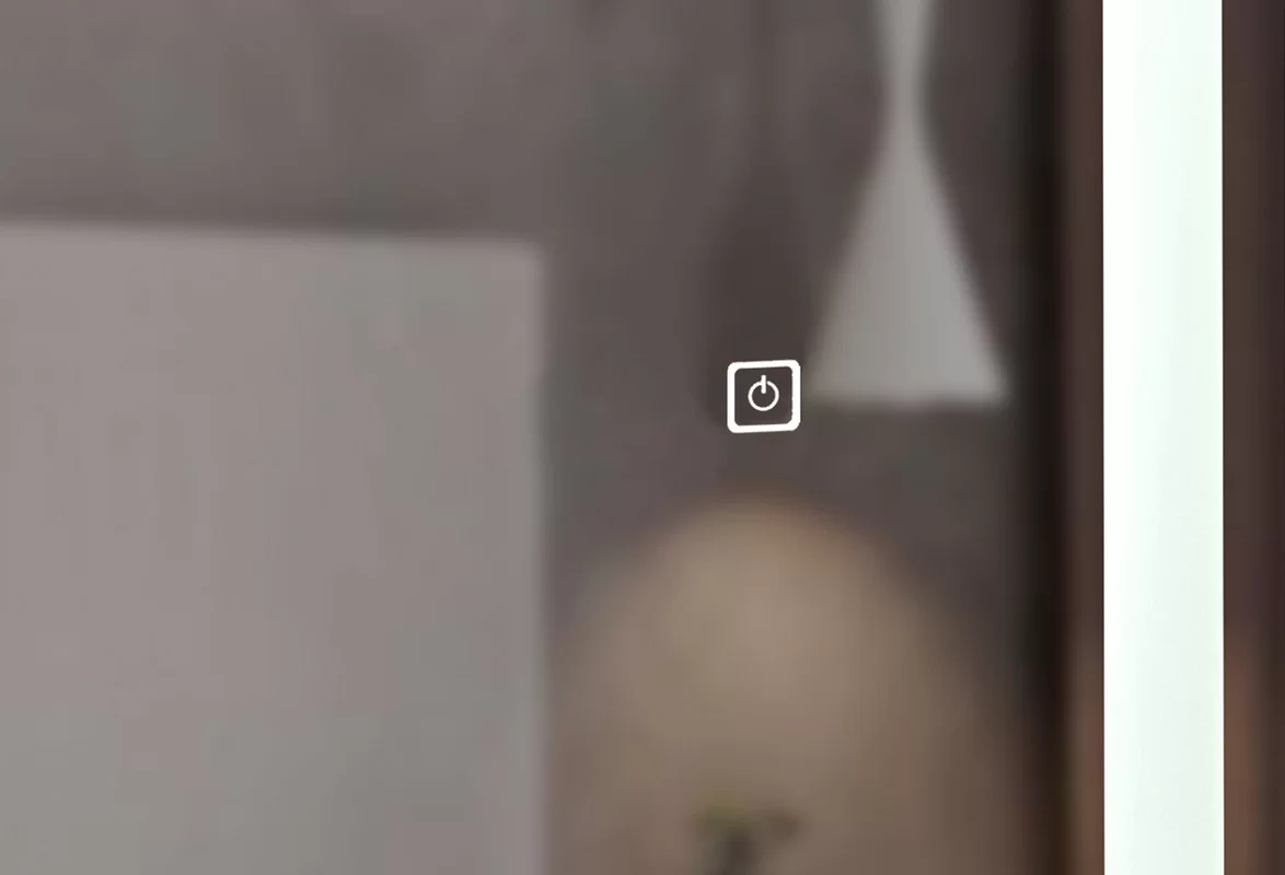 Приобрести continent зеркало с подсветкой loren 45х135 см, белое