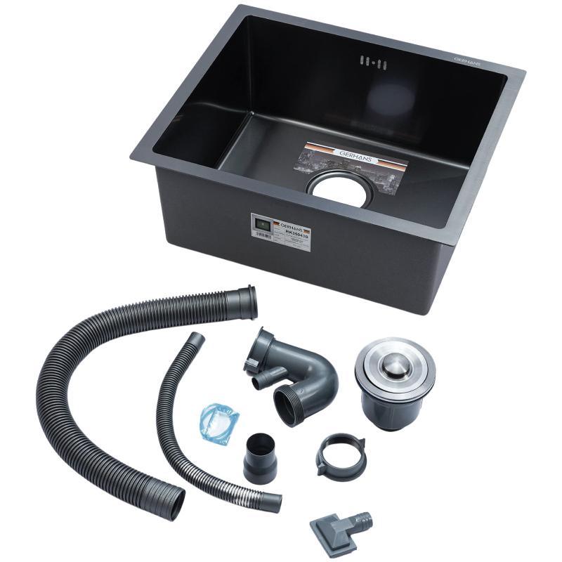 Приобрести gerhans кухонная мойка 50х43 см, под столешницу, графит