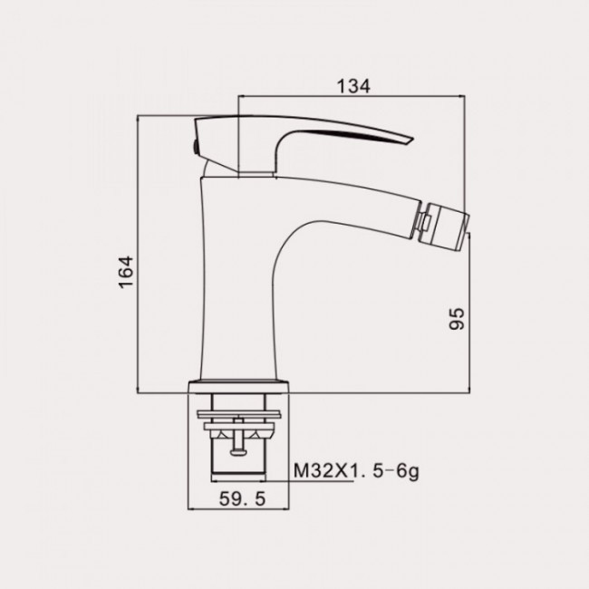 Приобрести gappo смеситель для биде g5007-6, черный матовый 35562