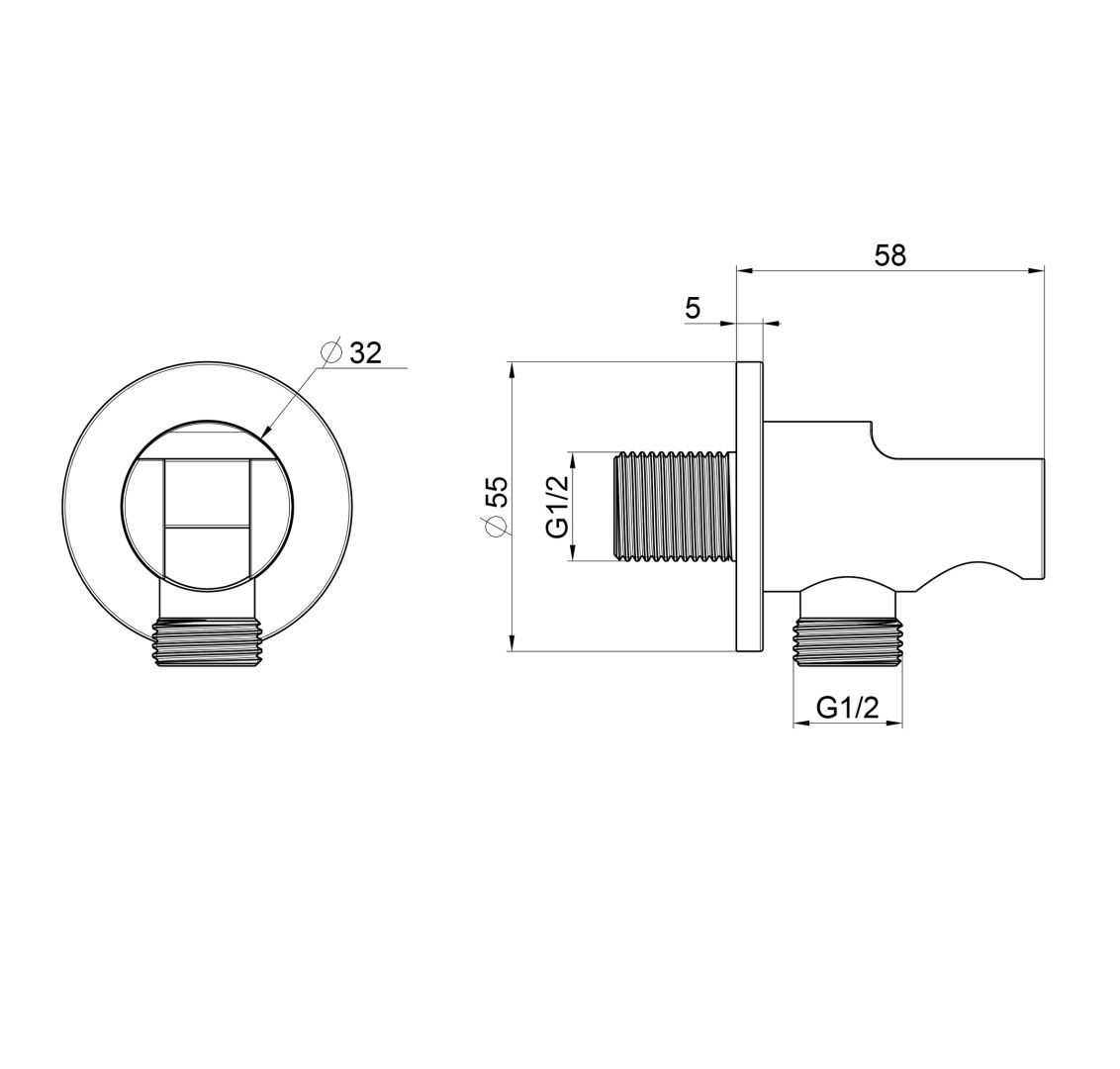 Приобрести шланговое подключение с держателем wonzon & woghand, черный матовый (ww-hz2319-mb)
