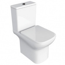 Azario Напольный унитаз-компакт Alba, безободковый, c крышкой с микролифтом AZ-8323