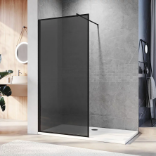 Veconi Душевая перегородка Korato 90x200 см, черная, тонированная KR81B-90-05-C8