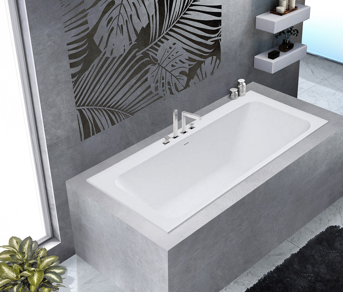 Приобрести cezares ванна solid surface 170х80 см, белая czr-slider-170-80-57-ssb