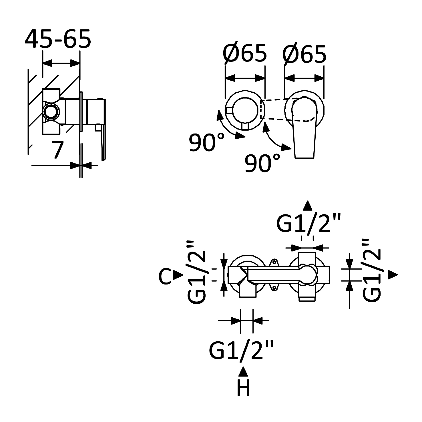 Приобрести cezares встраиваемый смеситель для душа nautic-vdim2-m-nop