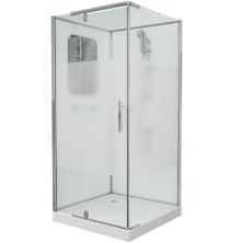 Grossman Душевая кабина Classic 100х100 см, хром\ матовая GR170QL