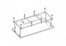 Монтажный комплект для ванны Roca Genova N 150х75 см Z.RU93.0.289.5