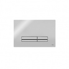 Кнопка смыва инсталляции Oli Glam OLIpure, двойная, пластик, хром глянцевый