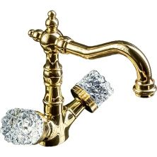 Boheme Смеситель для раковины Crystal, высокий, золото\кристаллы 292-CRST