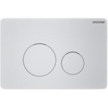 Grossman Клавиша смыва Style, матовый белый 700.K31.04.01M.01M