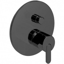 CEZARES Смеситель скрытого монтажа LEAF, черный матовый LEAF-VDIM-NOP