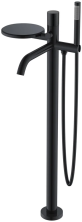 Boheme Смеситель для ванны Stick, напольный, черный 129-BB.2
