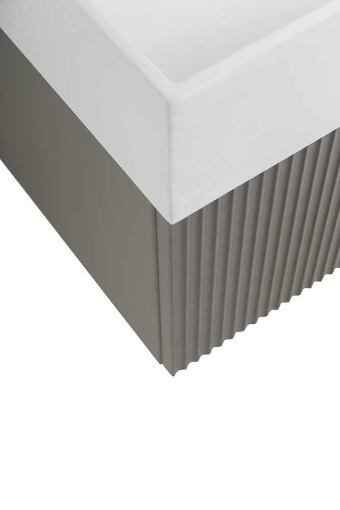 Приобрести cezares тумба подвесная с раковиной premium 90 см plisse grigio nuvola, серая 55424