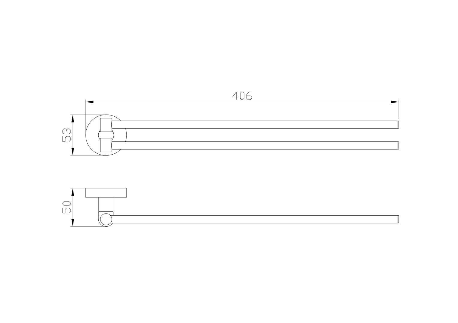 Приобрести полотенцедержатель поворотный wonzon & woghand easy, хром (ww-8131)