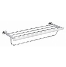 Полотенцедержатель с полкой WONZON & WOGHAND FIRST, Хром (WW-8481)