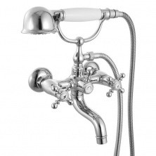 IDDIS Смеситель для ванны SAM 215мм, белый\хром SAMSB02i02