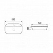 Приобрести раковина накладная azario 610*400*120 мм, белая глянцевая.