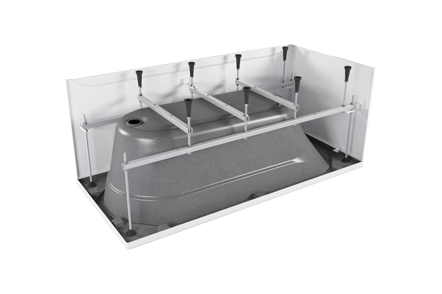 Приобрести loranto каркас стальной для акриловой ванны candia 1700x700 (cs000669732)