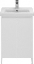 Тумба напольная с раковиной Velvex Klaufs 50 см tnKLA.50.2D-616.216, белый